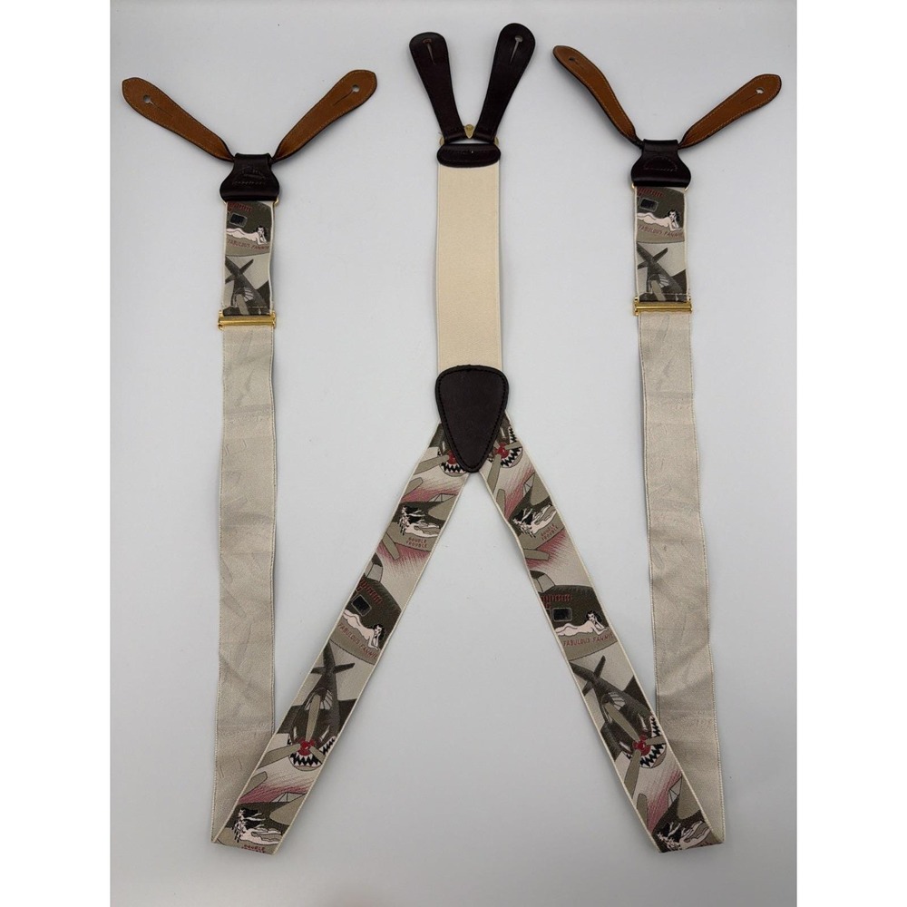 Trafalgar Limited Edition Silk Suspenders WW2 Nose Art Pin-up Pilot Aviation Vet